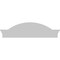 Ekena Millwork Segment Arch W/ Flankers 4 Spoke Architectural Grade PVC Pediment, 36"W x 10"H x 2-1/2"P PEDPS036X100SGF04 - alternate 3